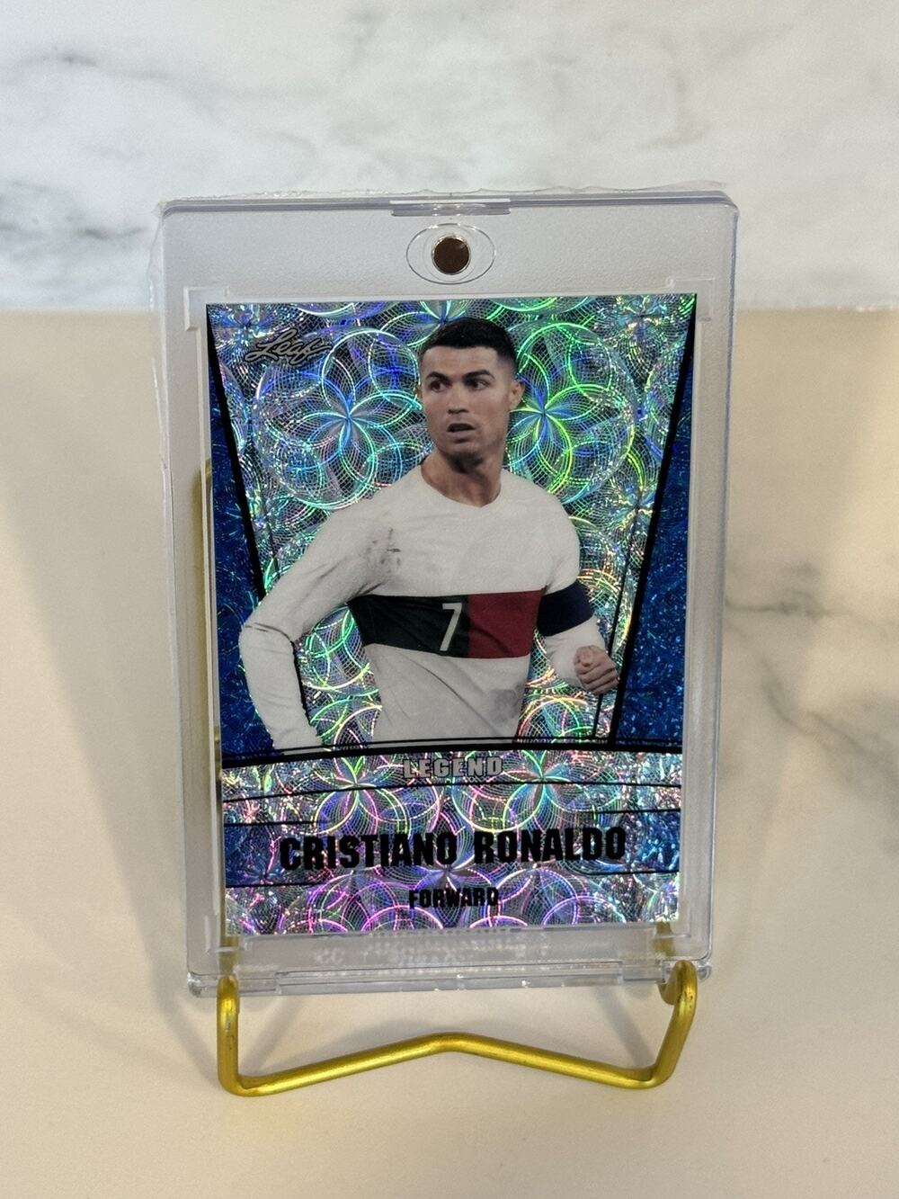 2023 Ronaldo Leaf Legend LS-04 Blue Kaleidoscope #7/20 Jersey Number Match